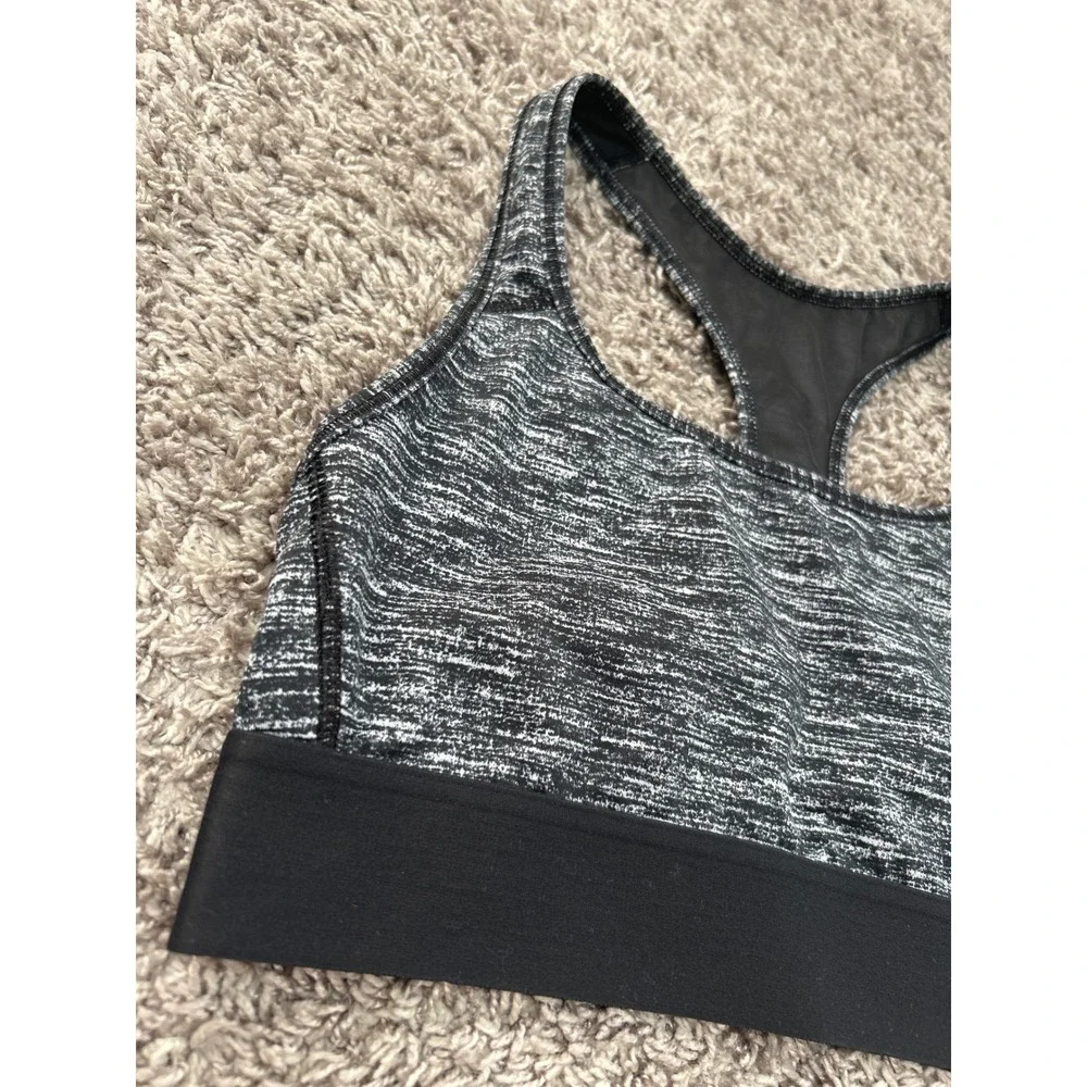 Victoria Sport Racerback Sports Bra Gray Black‎ Small